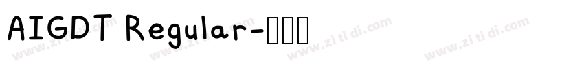 AIGDT Regular字体转换 AIGDT Regular字体转换